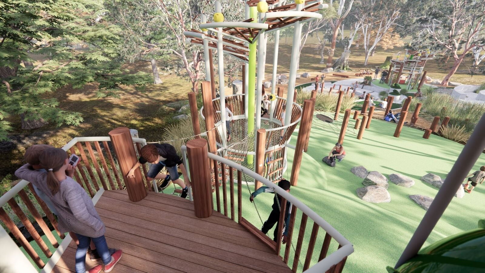 Terra Australis Playscape Creations Timber Top Hangout